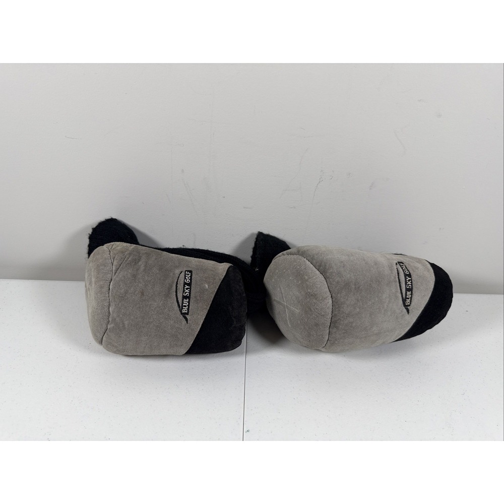 Blue Sky Golf Fairway Driver Headcover Grey/Black #3 & X Velvet/Knit Lot Of 2‎